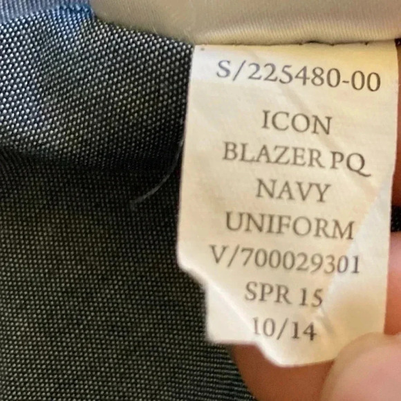 GAP ICON BLAZER PQ NAVY UNIFORM WOMENS SZ 6 - Picture 4 of 7